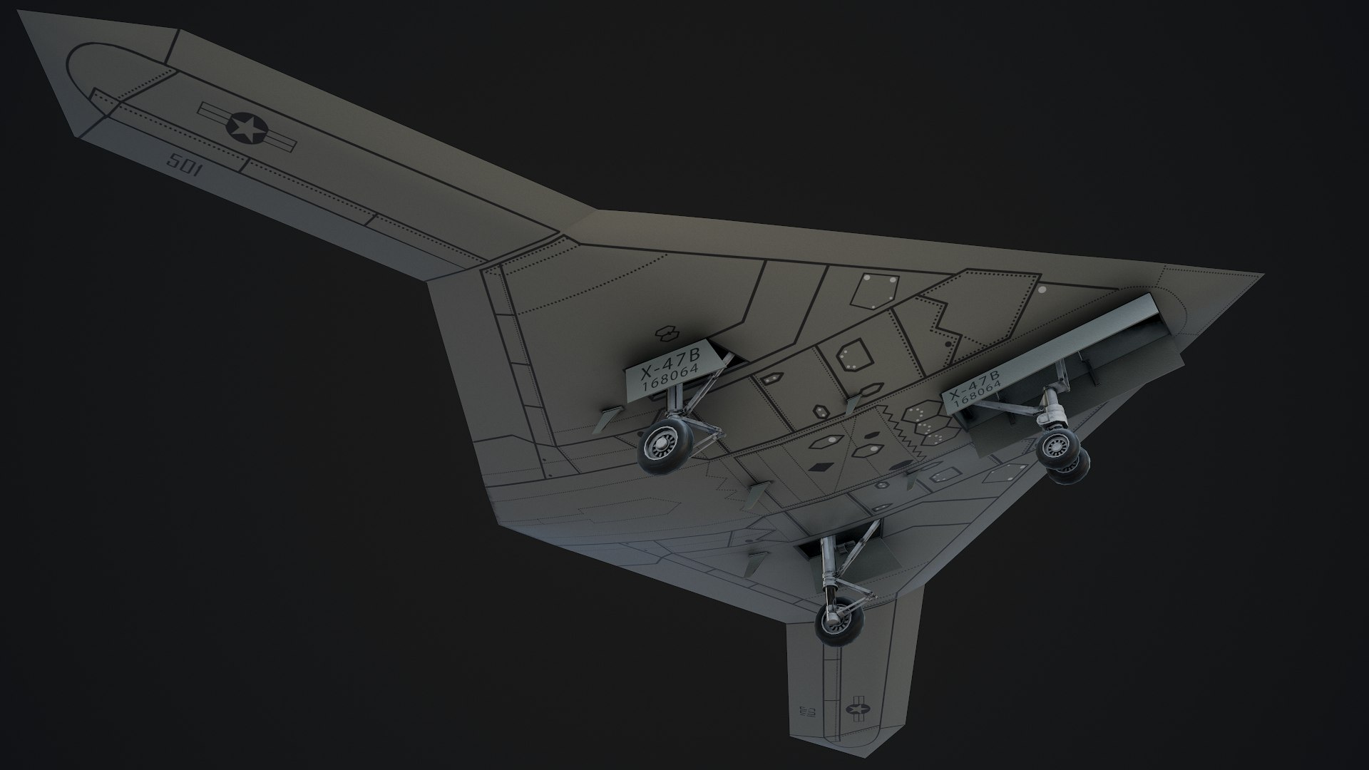 3D Uav Northrop Grumman X-47b Model - TurboSquid 1555466