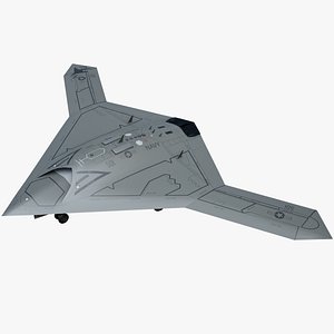 3D uav northrop grumman x-47b model