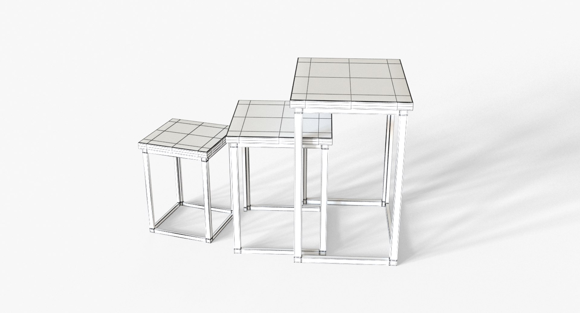 Nesting Tables 3D Model - TurboSquid 1403240