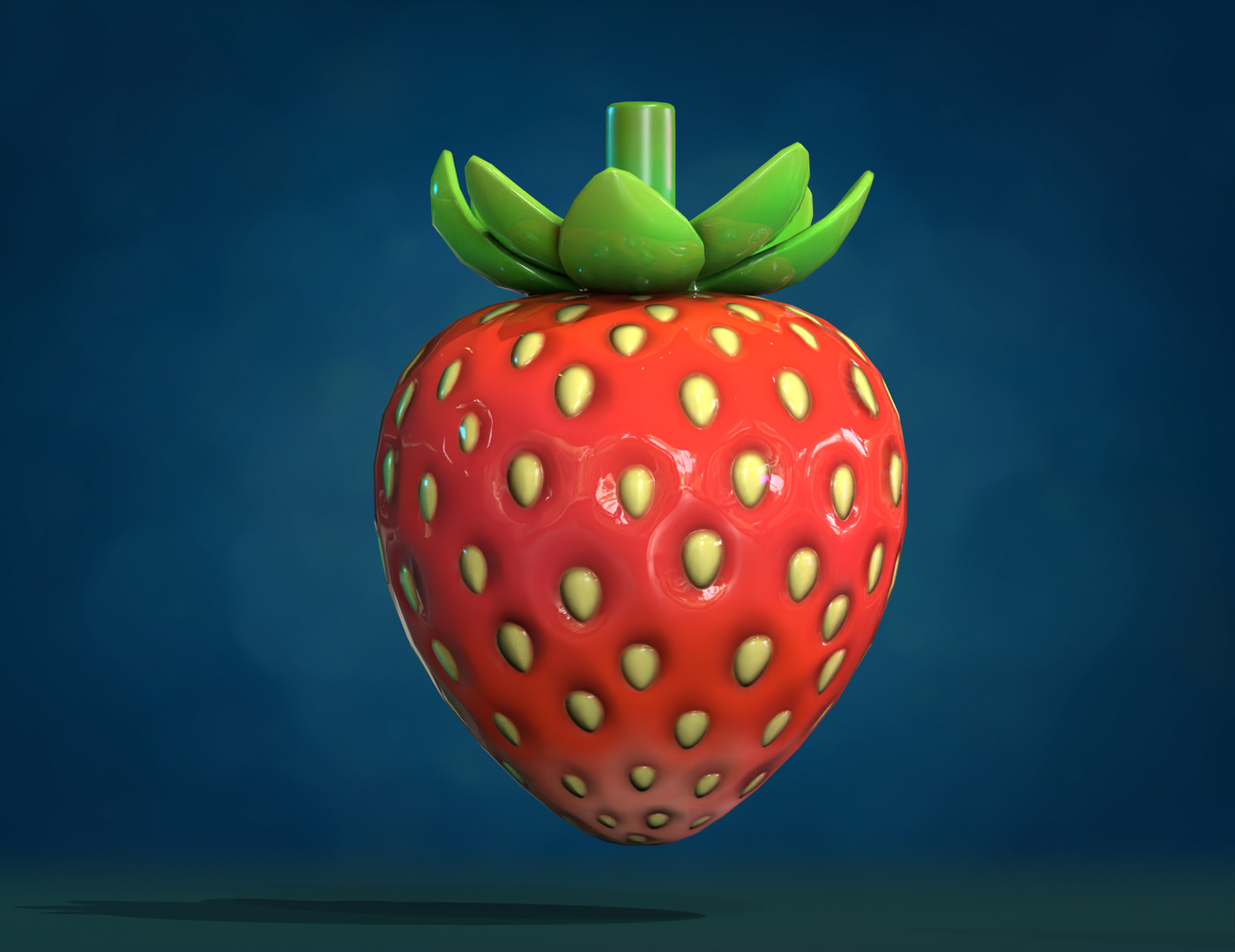 Strawberry one 3D model - TurboSquid 2135445