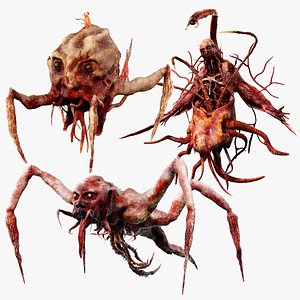 Scary Body Horror Monsters model