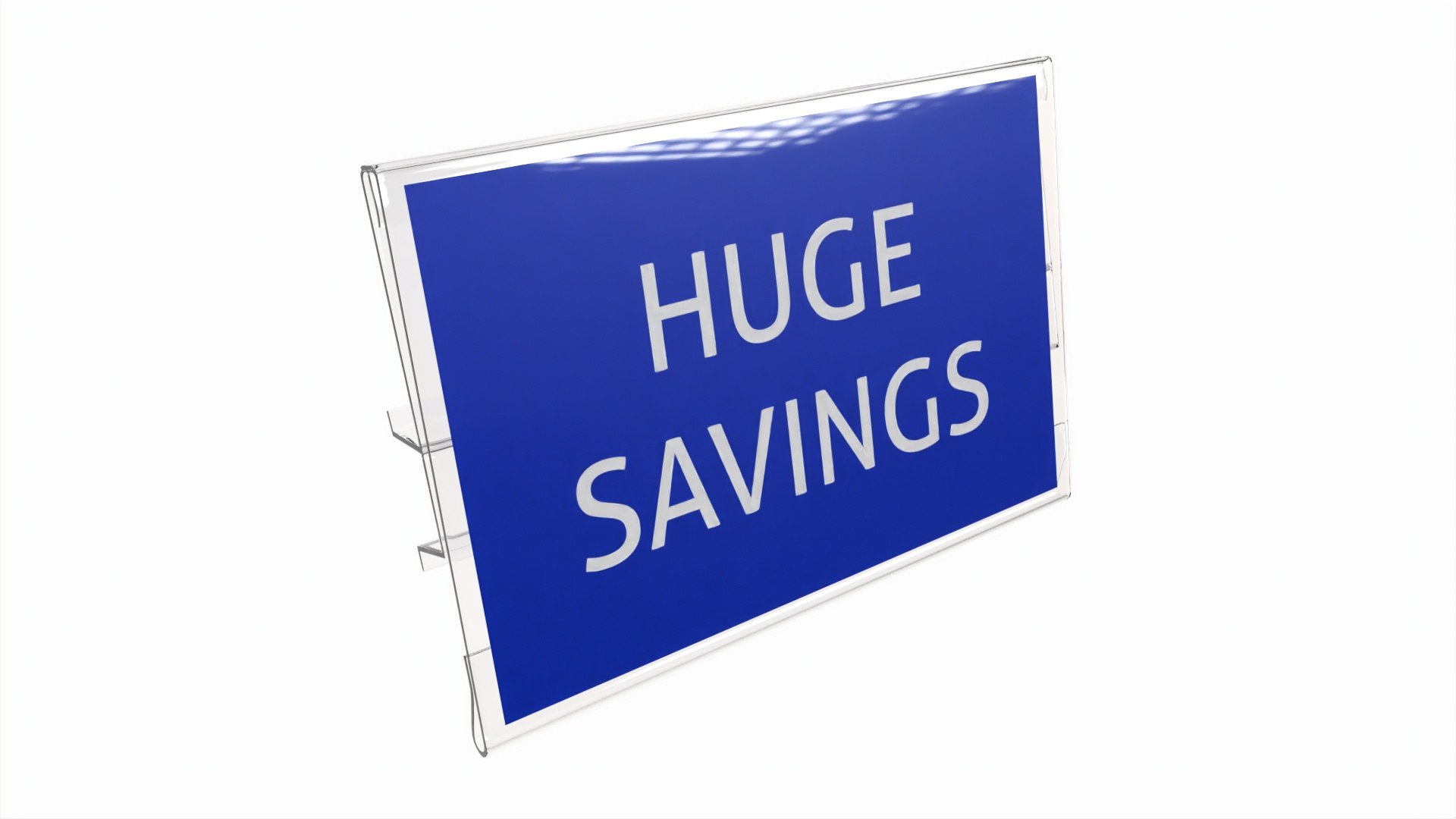 Store Hinged Flip Up Sign Holder Model - TurboSquid 2195409