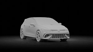 Volkswagen Golf 8 R 2022 3D model