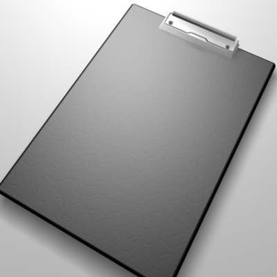 3d Clipboard Model