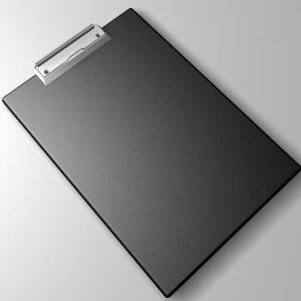 3d clipboard model