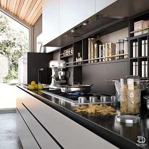 modern kitchen model