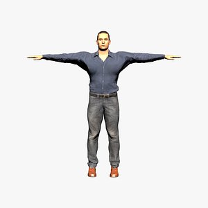 Muscular Male For Game