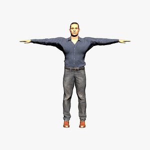 Muscular Male For Game