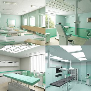 3d examination hospital model