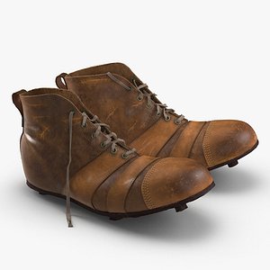 3d vintage football boots