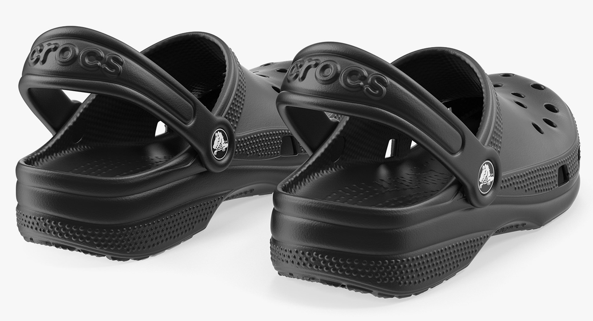 3d Crocs Coast Clog Black Plastic - Turbosquid 1425547