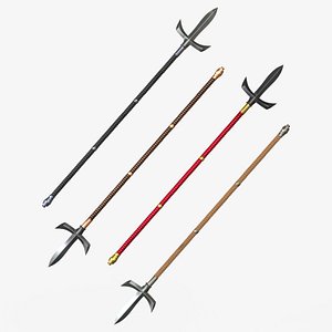 Japanese Spear Jumonja Yari 4 colors model