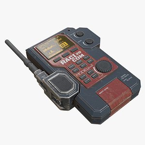 3D Sci-Fi Military Walkie Talkie Radio Communicator