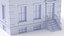 Modelo 3D Low Poly de Prédio de Apartamentos Clássico em Estilo Cartoon 01