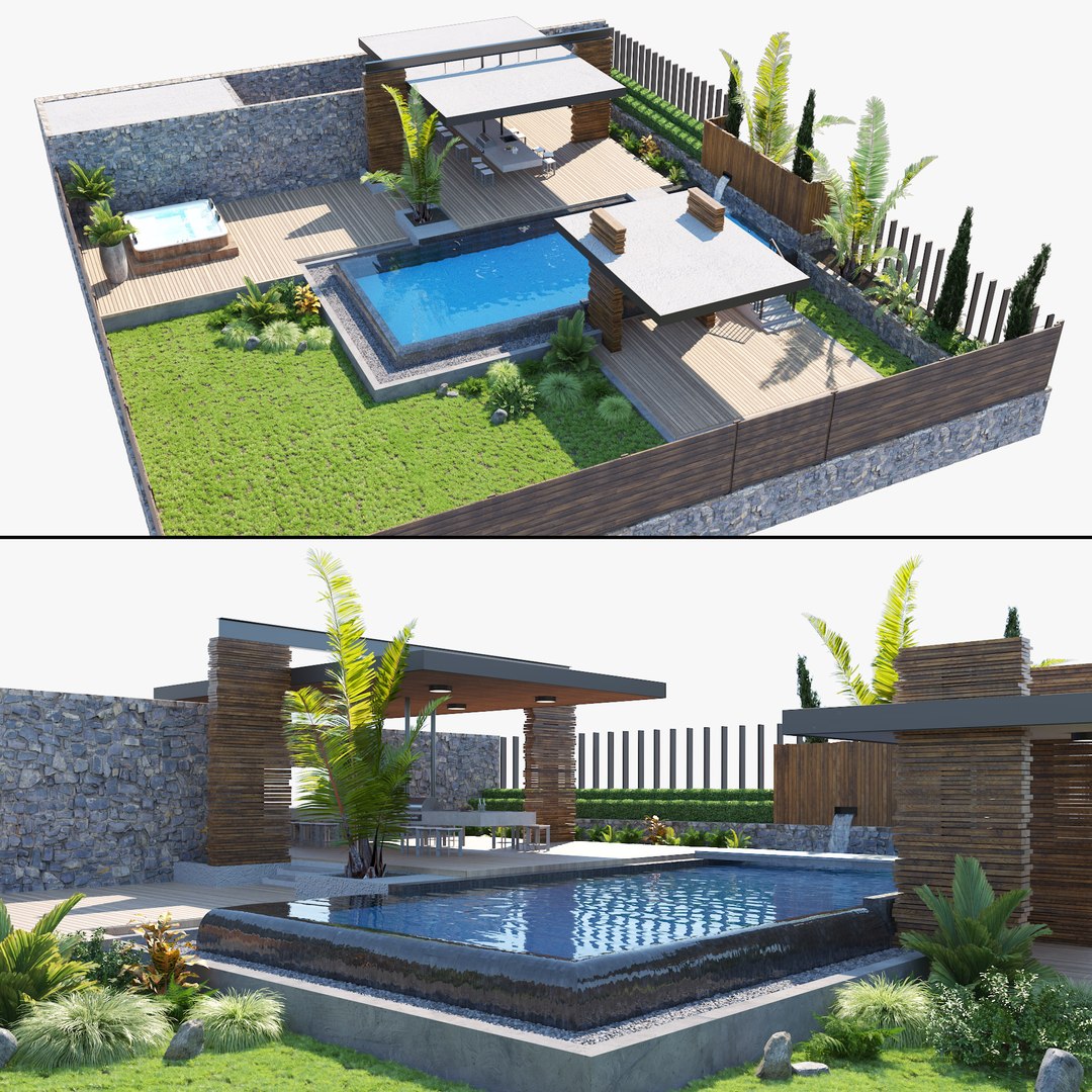 3D model Private Garden Environment - TurboSquid 2067934