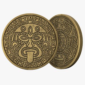 Maya Coin 3D model