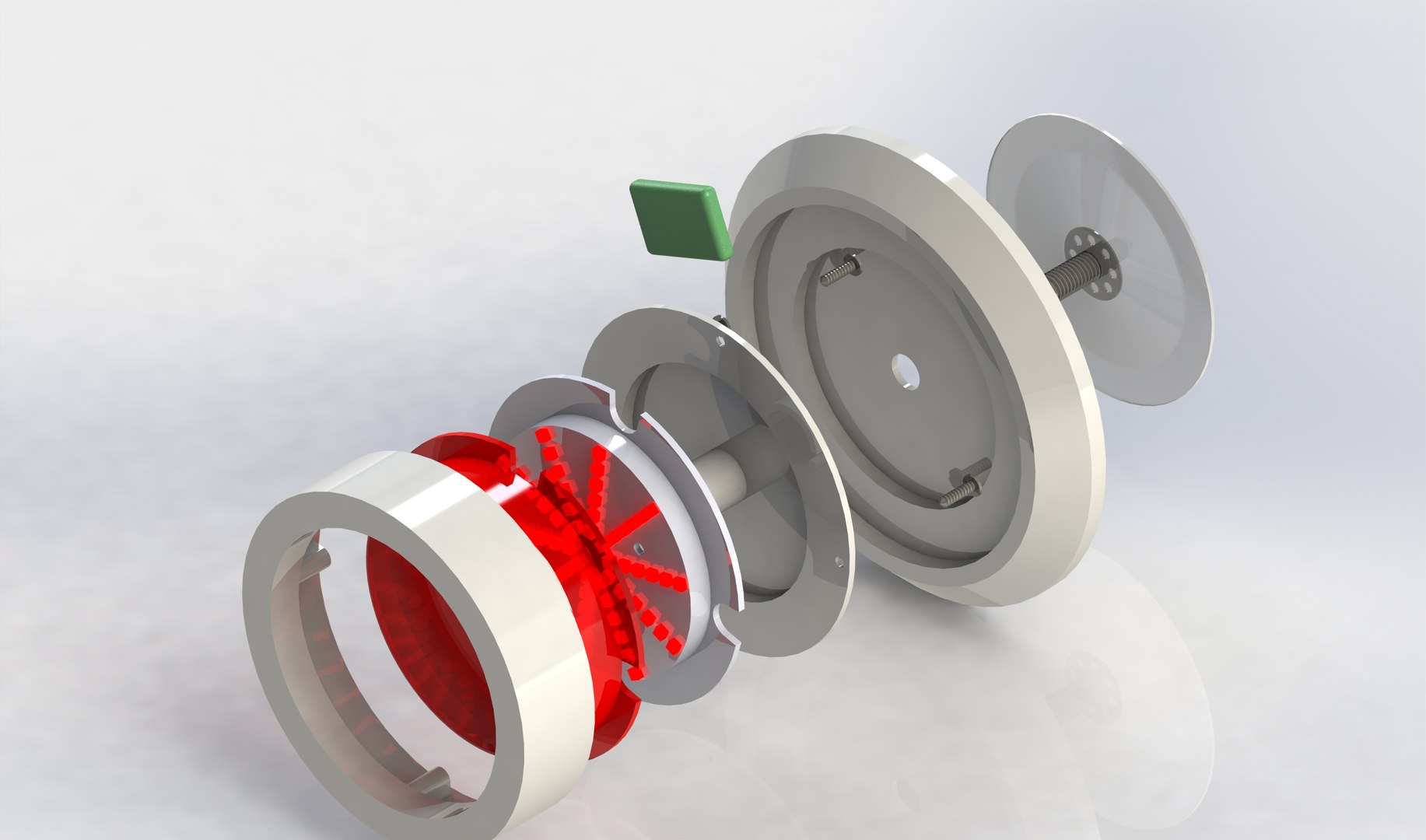 Design Stick-able Push Light 3D Model - TurboSquid 1377346
