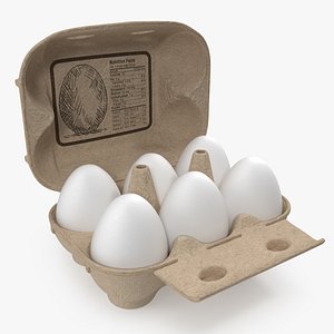 3D eggs package model