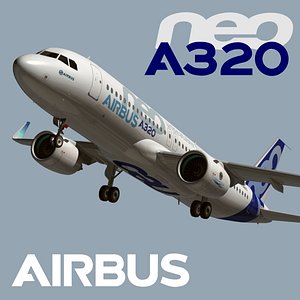 airbus a320 neo air 3d model