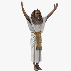 3D model Pharaoh Salutes