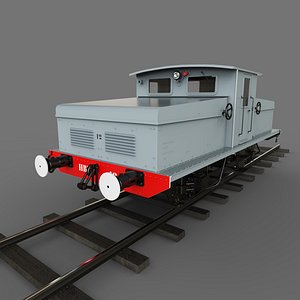 3D locomotive battery-operated tractor SACM 21t