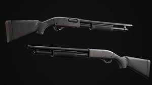 3D model Remington 870 AAA Game Ready PBR Low-poly 3D model