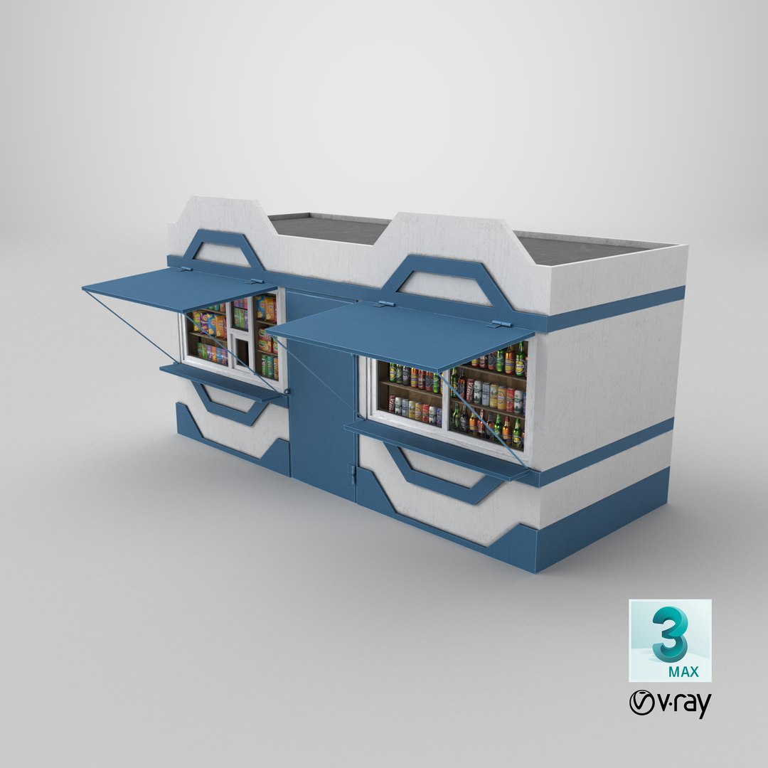 Old grocery kiosk 3D model https://p.turbosquid.com/ts-thumb/xM/kN5HUl/gw/stemcell_max_vray_render/png/1776686637/1920x1080/fit_q87/8fb98f1a628233cfa3dc1df4b27df083e8e8da3d/stemcell_max_vray_render.jpg