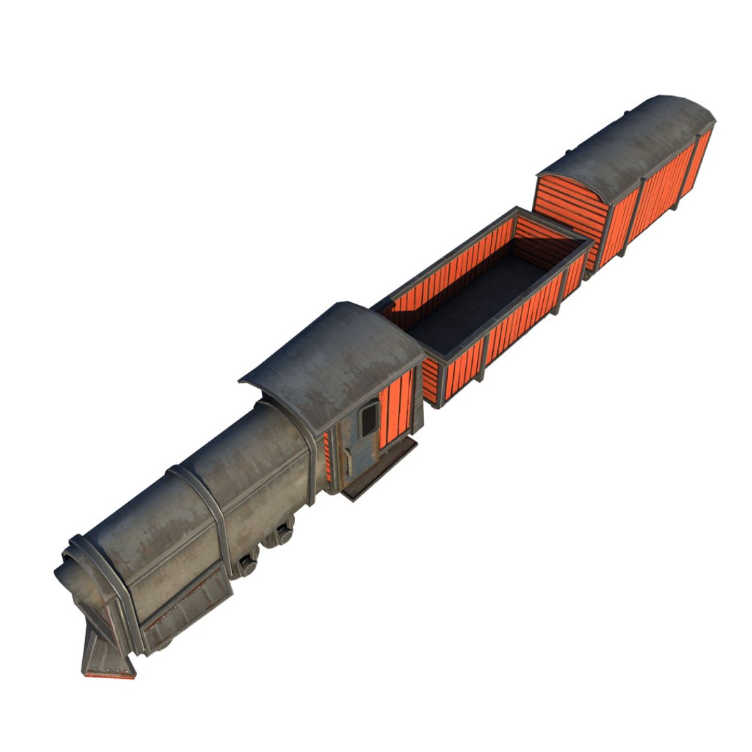 Ready Train Model - TurboSquid 1340970