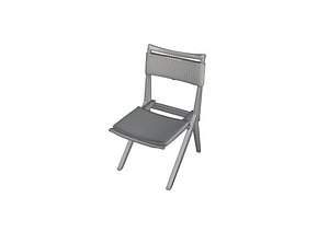 3D model Masp 7th Abril Chair by Lina Bo Bardi 1947