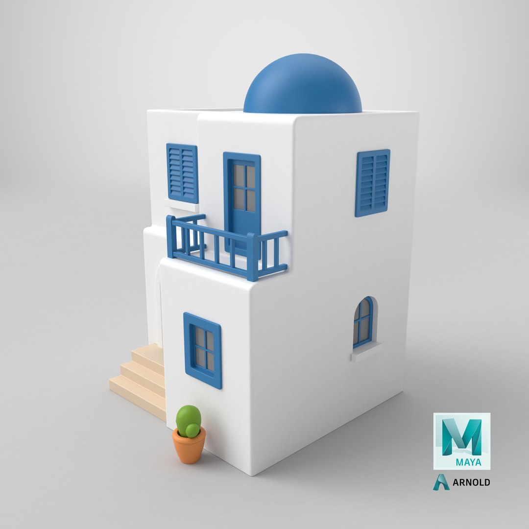 Greek Cartoonish House Low Poly 3D Model 3D model https://p.turbosquid.com/ts-thumb/xM/ruE8BZ/Q0/stemcell_maya_arnold_render/png/1764630480/1920x1080/fit_q87/903cf1ccca0bf1a6edfd46f65011c91b1b249d17/stemcell_maya_arnold_render.jpg