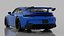Porsche 911 GT3 Style Blue Sports Car