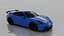 Porsche 911 GT3 Style Blue Sports Car