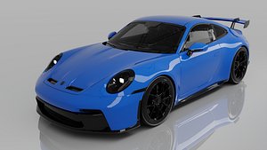 Porsche 911 GT3 Style Blue Sports Car