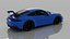Porsche 911 GT3 Style Blue Sports Car