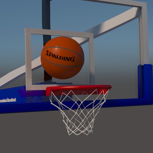 3D model basketball goal basket