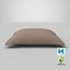Oreiller 01 rectangle brun