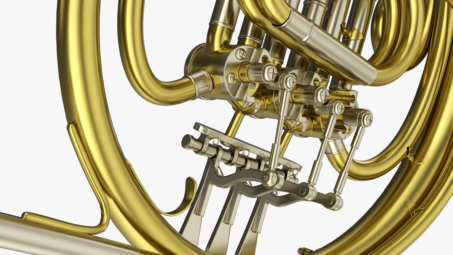 Brass Bell French Horn 3D Model TurboSquid 1770766