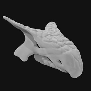 3D Ankylosaurus skull model