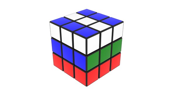 3D Solved Rubiks Cube Flags - TurboSquid 1790396