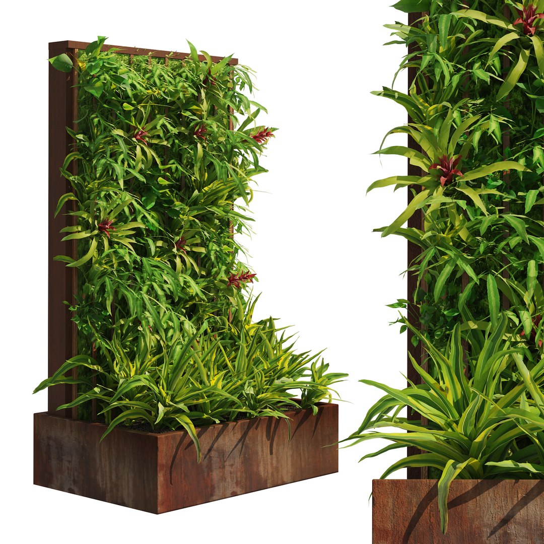 5 Green Wall Collection 3D Model - TurboSquid 2260447