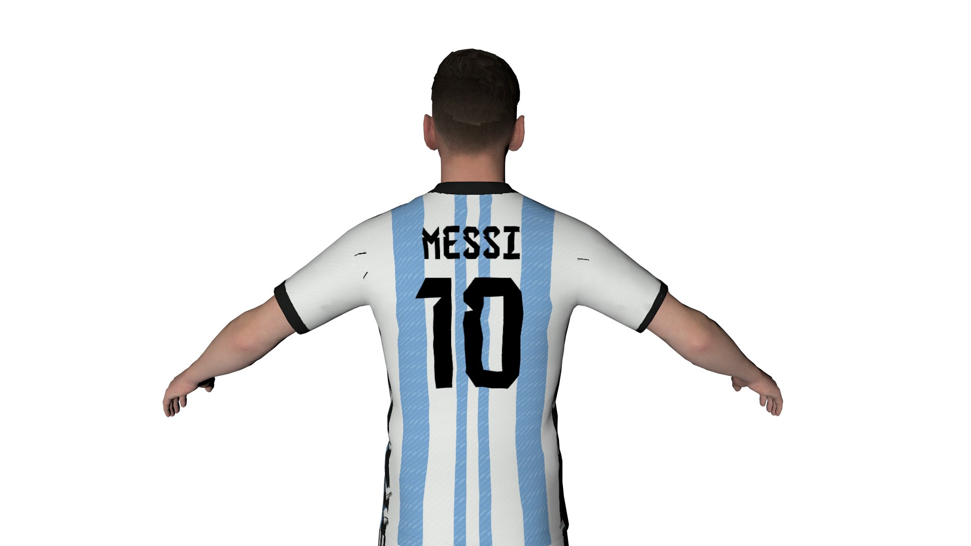 Lionel Messi - Rigged - Midpoly - Argentina Shirt 3D - TurboSquid 2245789