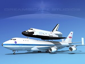 3d model transport space shuttle