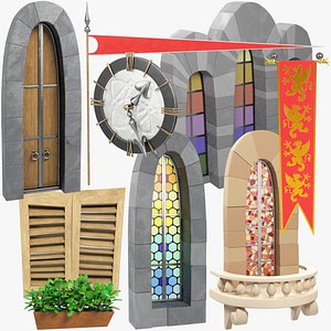 Medieval Building Parts Collection V3