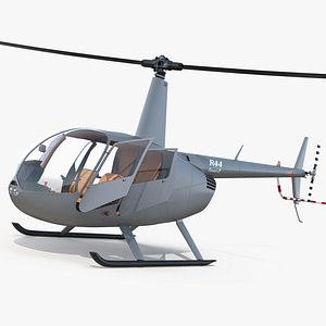 Light Utility Helicopter Robinson R44 Rigged