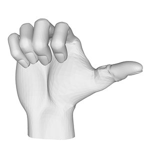 Realistic Hand model pose gesture 11