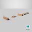 Modular Sectional Skatepark Obstacles Set