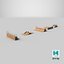 Modular Sectional Skatepark Obstacles Set