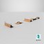 Modular Sectional Skatepark Obstacles Set
