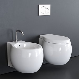 3D wall-hung toilet planet 8105 model