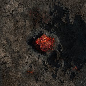 volcano 3D model